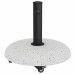 Bază Pentru Umbrelă Alb Și Negru 45 X 45 X 40 Cm Beton Și Metal