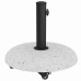 Bază Pentru Umbrelă Alb Și Negru 45 X 45 X 40 Cm Beton Și Metal