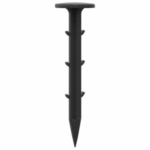 Pegs Din Plastic 500 Pcs Negru 3 X 11 Cm Plastic