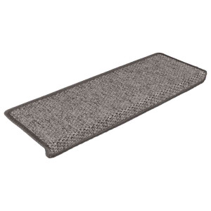 Covoraș Scări Autoadeziv 30 Buc. Gri&Bej 65X21X4Cm Aspect Sisal