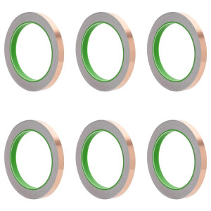 Bandă Din Cupru Dublă Față 6 Pcs Cupru 2000 X 1 Cm Cupru