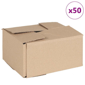 Cutie Pliabilă Cu Depozitare 50 Pcs Maro 20 X 15 X 10 Cm Carton