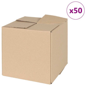 Cutie Pliabilă Cu Depozitare 50 Pcs Maro 20 X 20 X 20 Cm Carton