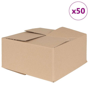 Cutie Pliabilă Cu Depozitare 50 Pcs Maro 30 X 30 X 15 Cm Carton