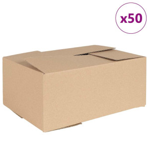 Cutie Pliabilă Cu Depozitare 50 Pcs Maro 35 X 24 X 15 Cm Carton