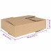 Cutie Pliabilă Cu Depozitare 50 Pcs Maro 40 X 30 X 10 Cm Carton