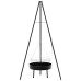 Treppied Pentru Foc De Tabără Negru 92 X 92 X 171.5 Cm Metal