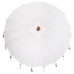 Parasol Balinez 260 Crem 180-190 Cm Bumbac Și Lemn Masiv