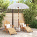 Parasol Balinez 260 Crem 180-190 Cm Bumbac Și Lemn Masiv