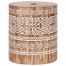 Parasol Balinez 260 Crem 180-190 Cm Bumbac Și Lemn Masiv