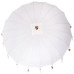 Parasol Balinez 260 Crem 210-220 Cm Bumbac Și Lemn Masiv