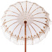 Parasol Balinez 260 Crem 180-190 Cm Bumbac Și Lemn Masiv