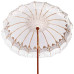 Parasol Balinez 260 Crem 210-220 Cm Bumbac Și Lemn Masiv