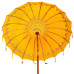 Parasol Balinez 260 Galben 180-190 Cm Bumbac Și Lemn Masiv
