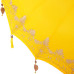 Parasol Balinez 260 Galben 210-220 Cm Bumbac Și Lemn Masiv