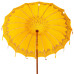 Parasol Balinez 260 Galben 210-220 Cm Bumbac Și Lemn Masiv