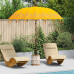 Parasol Balinez 260 Galben 210-220 Cm Bumbac Și Lemn Masiv