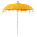 Parasol Balinez 260 Galben 210-220 Cm Bumbac Și Lemn Masiv