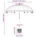 Parasol Balinez 260 Galben 210-220 Cm Bumbac Și Lemn Masiv