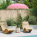 Parasol Balinez 260 Roz 180-190 Cm Bumbac Și Lemn Masiv