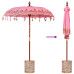 Parasol Balinez 260 Roz 180-190 Cm Bumbac Și Lemn Masiv