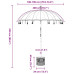 Parasol Balinez 260 Roz 180-190 Cm Bumbac Și Lemn Masiv