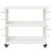 Cărucior Pentru Unelte Alb 75 X 35 X 73 Cm Oțel Laminat La Rece