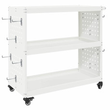 Cărucior Pentru Unelte Alb 75 X 35 X 73 Cm Oțel Laminat La Rece