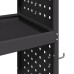 Cărucior Pentru Unelte Cu Raft Cu Roata Negru 65 X 35 X 111 Cm