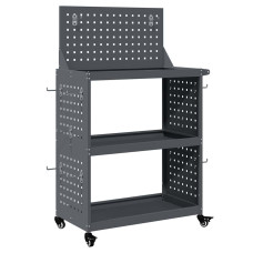 Cărucior Pentru Unelte Cu Raft Manual Antracit 65 X 35 X 111 Cm