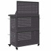 Cărucior Pentru Unelte Cu Raft Cu Roata Negru 65 X 35 X 111 Cm