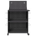 Cărucior Pentru Unelte Cu Raft Cu Roata Negru 65 X 35 X 111 Cm