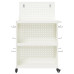 Cărucior Pentru Unelte Cu Raft Cu Roata Alb 65 X 35 X 111 Cm