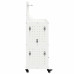 Cărucior Pentru Unelte Cu Raft Cu Roata Alb 65 X 35 X 111 Cm