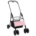 Carucior Pentru Pisici Pliante Ajustabil Roz 81 X 47 X 99 Cm