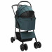 Carucior Pentru Pisici Pliante Ajustabil Verde 81 X 47 X 99 Cm