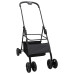 Carucior Pentru Pisici Pliante Ajustabil Negru 81 X 47 X 99 Cm