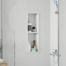 Nisă De Duș Alb 60 X 20 X 9.5 Cm Oţel Inoxidabil