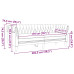 Canapea Chesterfield Altele Gri Deschis 201.5 X 74.5 X 74.5 Cm