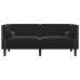 Canapea Chesterfield Altele Negru 174 X 74.5 X 70.5 Cm Catifea