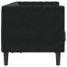 Canapea Chesterfield Altele Negru 174 X 74.5 X 70.5 Cm Catifea