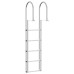 Scară Pentru Ponton Cu 4 Trepte Argintiu 45 X 11.5 X 190 Cm
