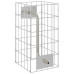 Coloană Gabion Argintiu 25 X 25 X 50 Cm Oţel Inoxidabil