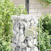Coloană Gabion Argintiu 25 X 25 X 100 Cm Oţel Inoxidabil