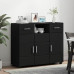 Bufet Cu Sertar Cu Ușă Negru 88.5 X 30.5 X 73 Cm Lemn Compozit