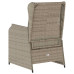 Bancă De Grădină Cu Pernă 2 Pcs Gri Deschis Rattan Poli