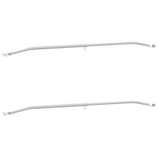 Potrivit Pentru Suport Tarpaulin Plat 2 Pcs Argintiu 100-145 Cm