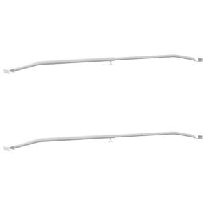 Potrivit Pentru Suport Tarpaulin Plat 2 Pcs Argintiu 100-145 Cm