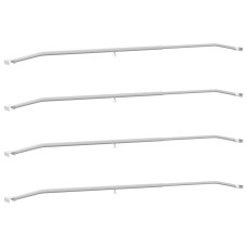 Potrivit Pentru Suport Tarpaulin Plat 4 Pcs Argintiu 130-210 Cm