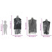 Fantoma De Halloween Suspendată 3 Pcs Negru 66 X 110 Cm